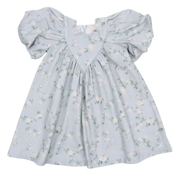 Bud print chambray dress by Steph