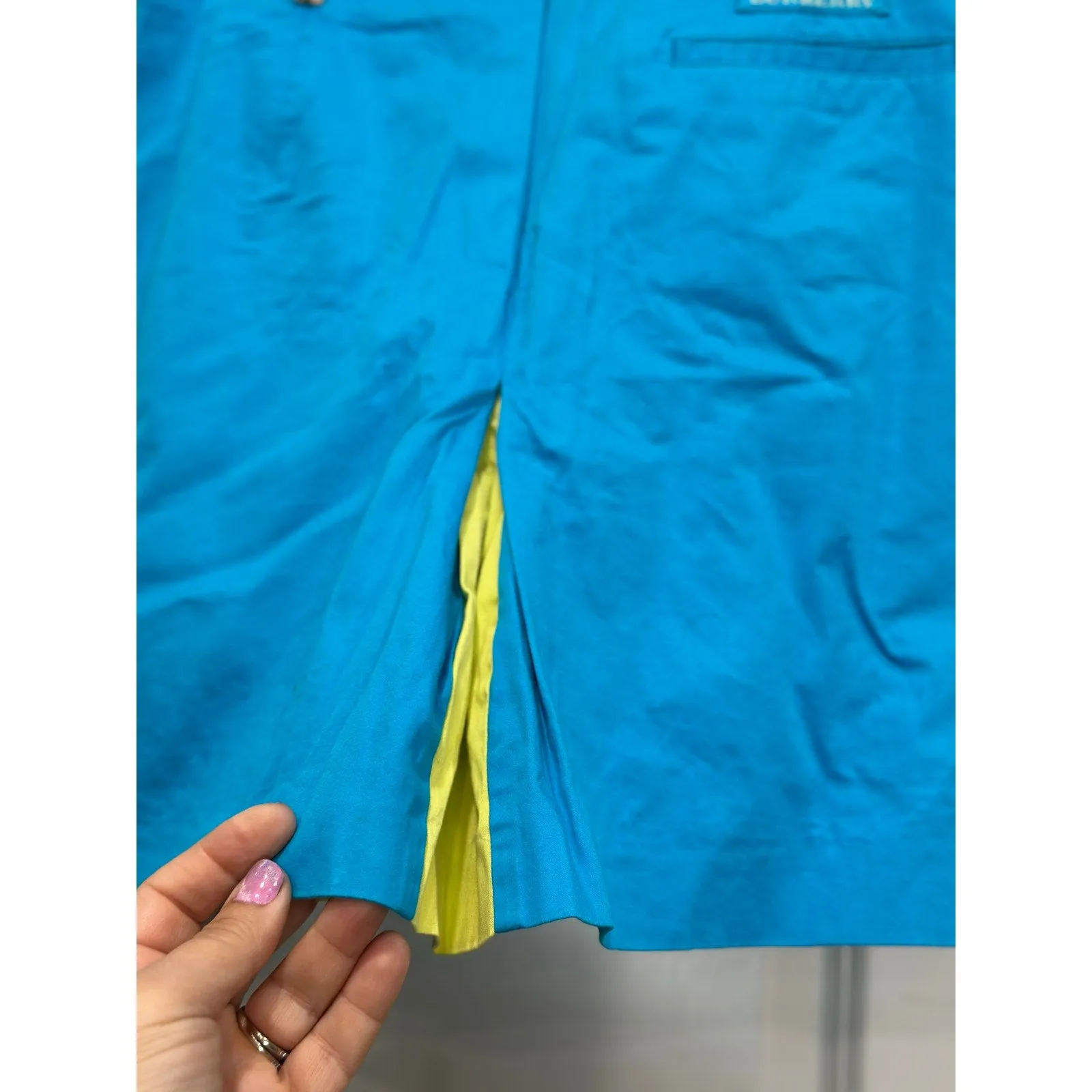 Burberry Golf RARE Turquoise Blue Cotton Mini Sports Skort (Shorts Skirt) - US Size 6