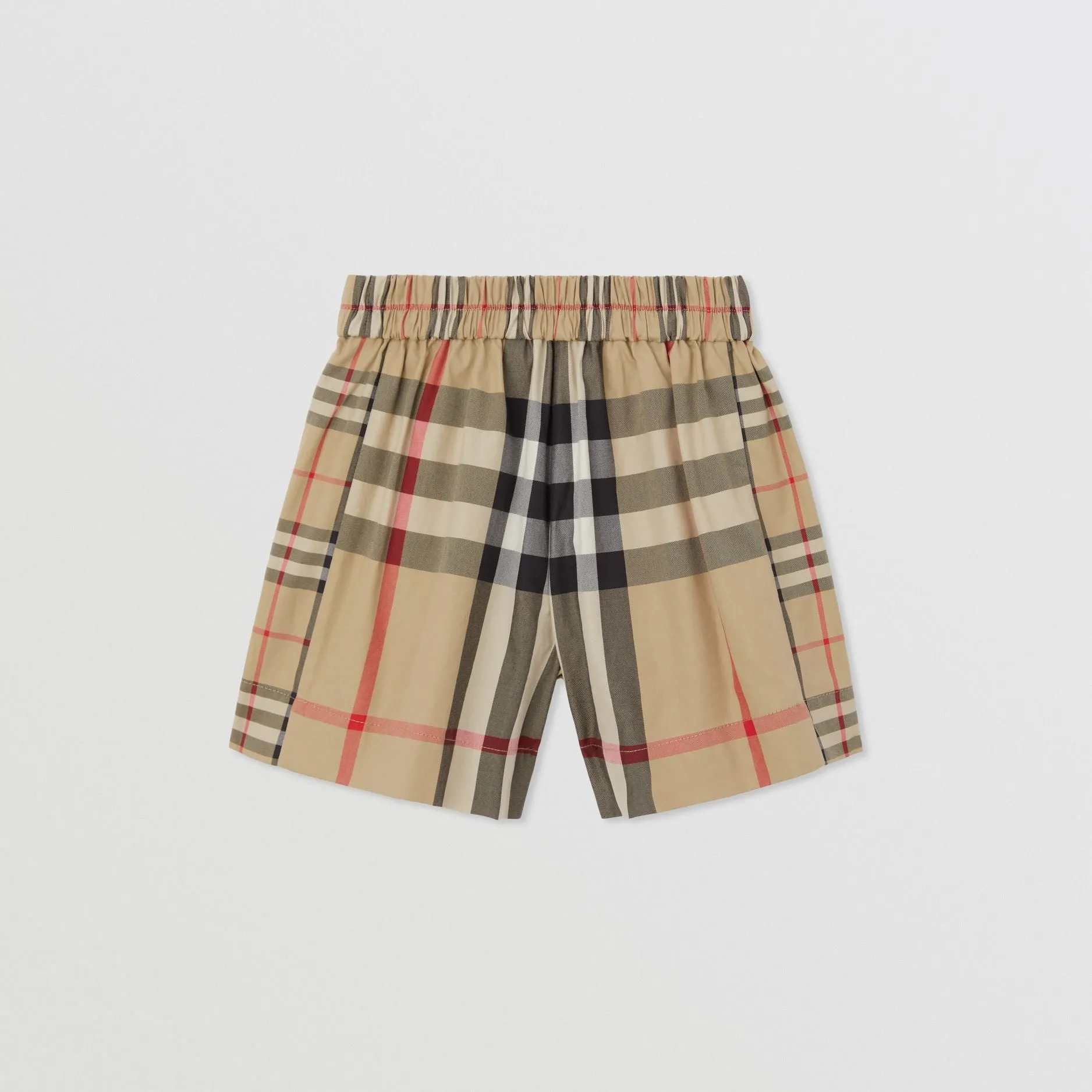 Burberry Patchwork Check Cotton Shorts