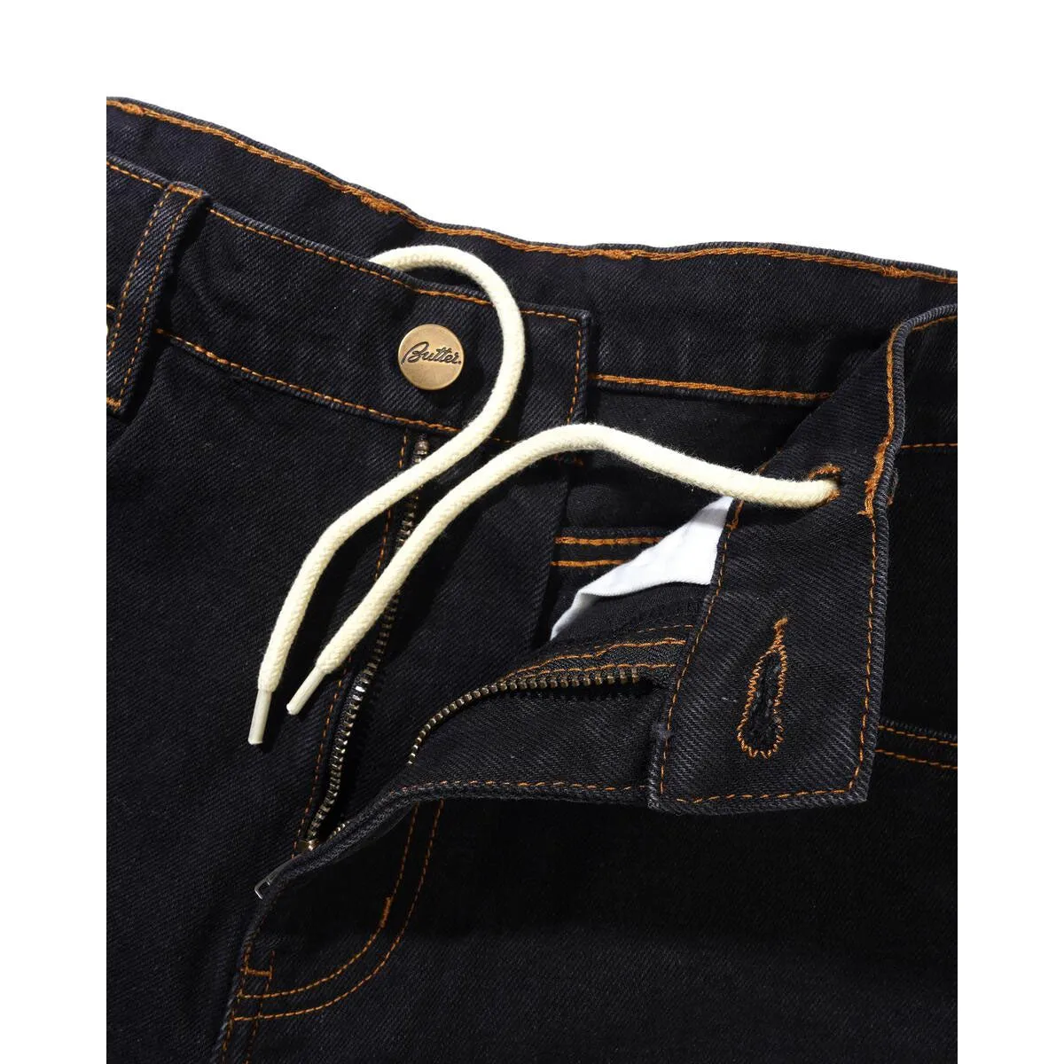 Butter Goods - Sorcerer Baggy Denim Shorts Washed Black