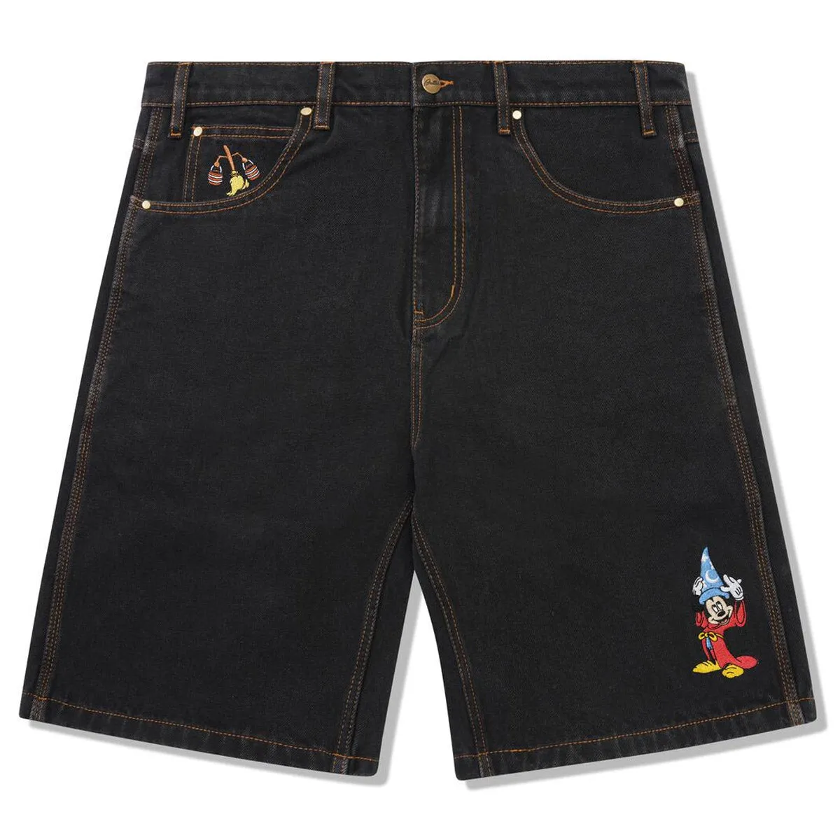 Butter Goods - Sorcerer Baggy Denim Shorts Washed Black