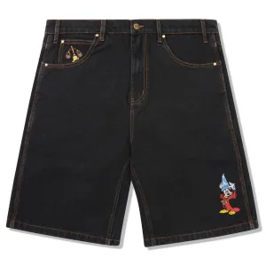 Butter Goods - Sorcerer Baggy Denim Shorts Washed Black