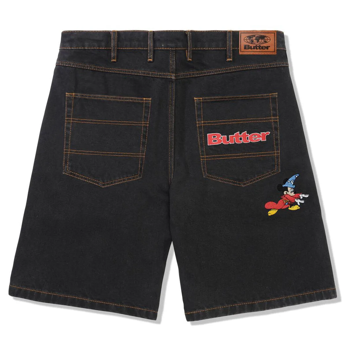 Butter Goods - Sorcerer Baggy Denim Shorts Washed Black