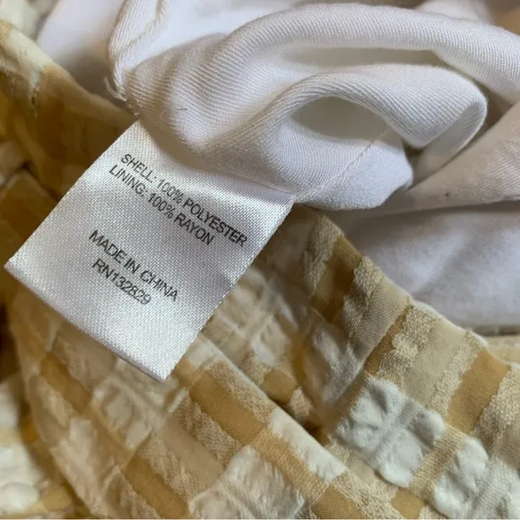 Camila Coelho Silvio Tan Check Shorts Size XS