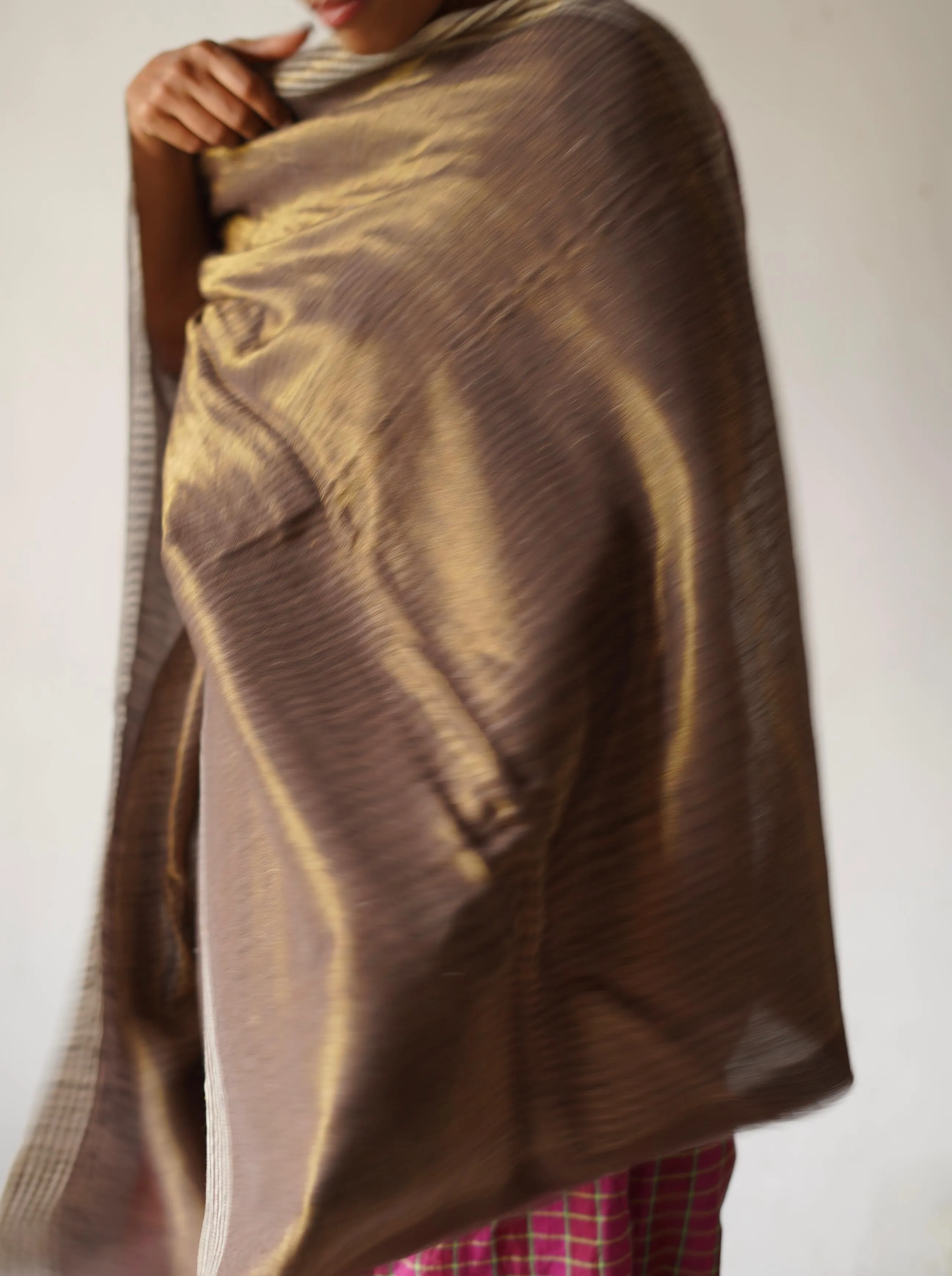 Cashmere Reversible/ Zari Scarf