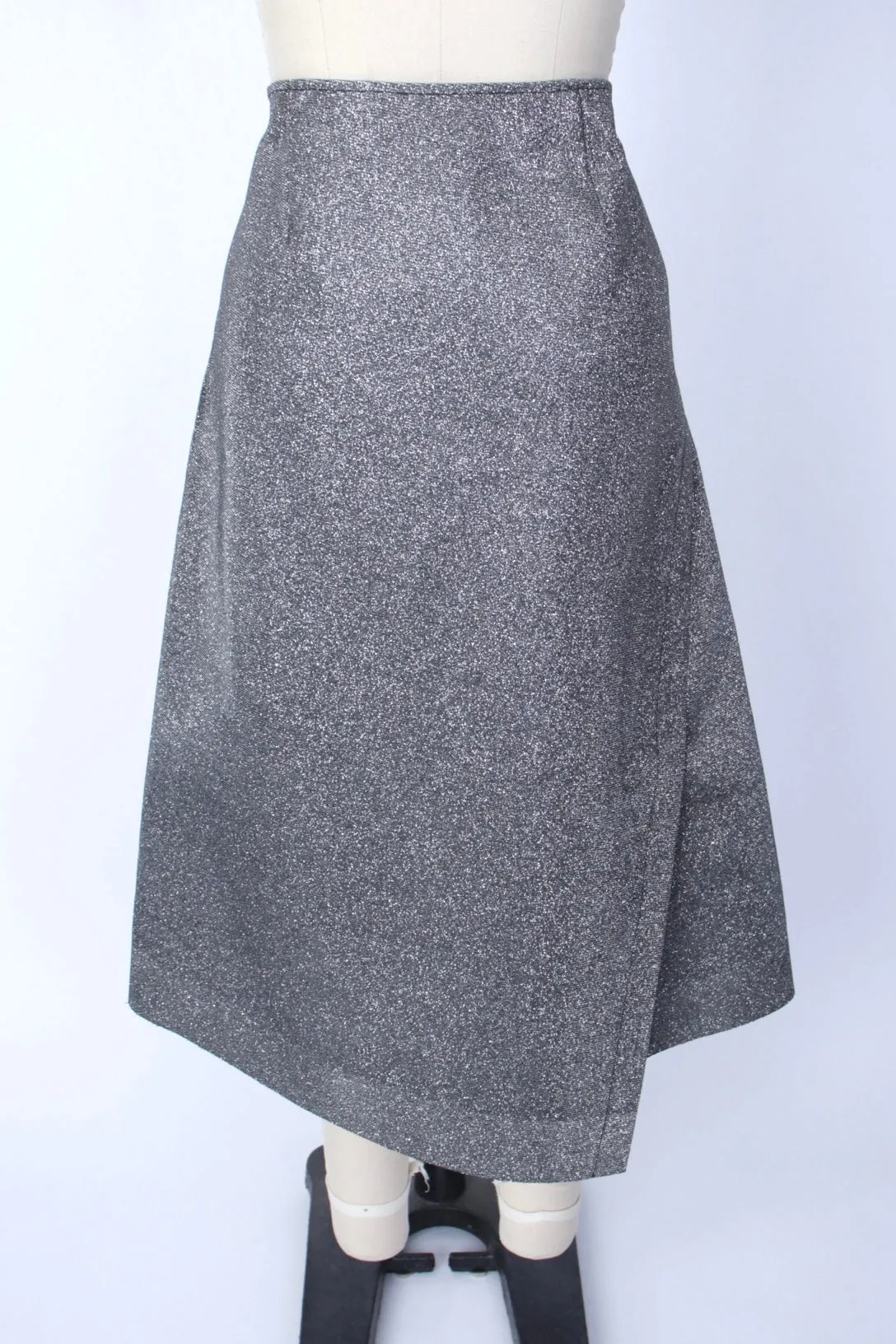 Cedric Charlier Silver Glitter Skirt*