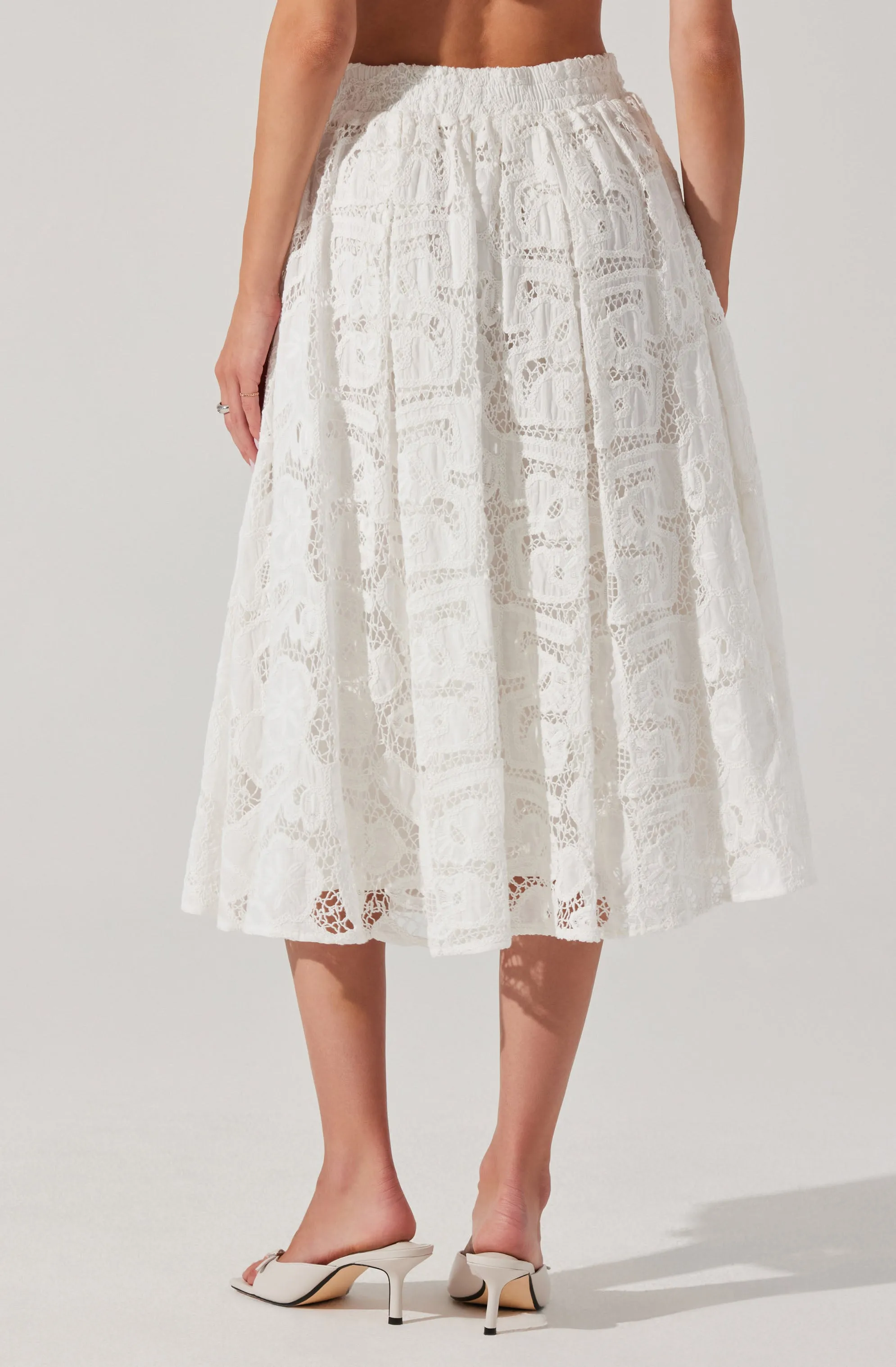 Ceren Crochet Lace Skirt