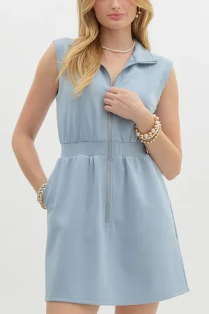 Chambray Knit Dress (E0)
