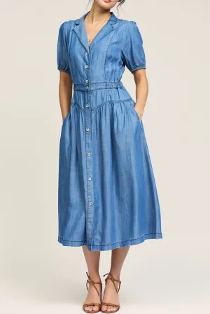 Chambray Midi Dress