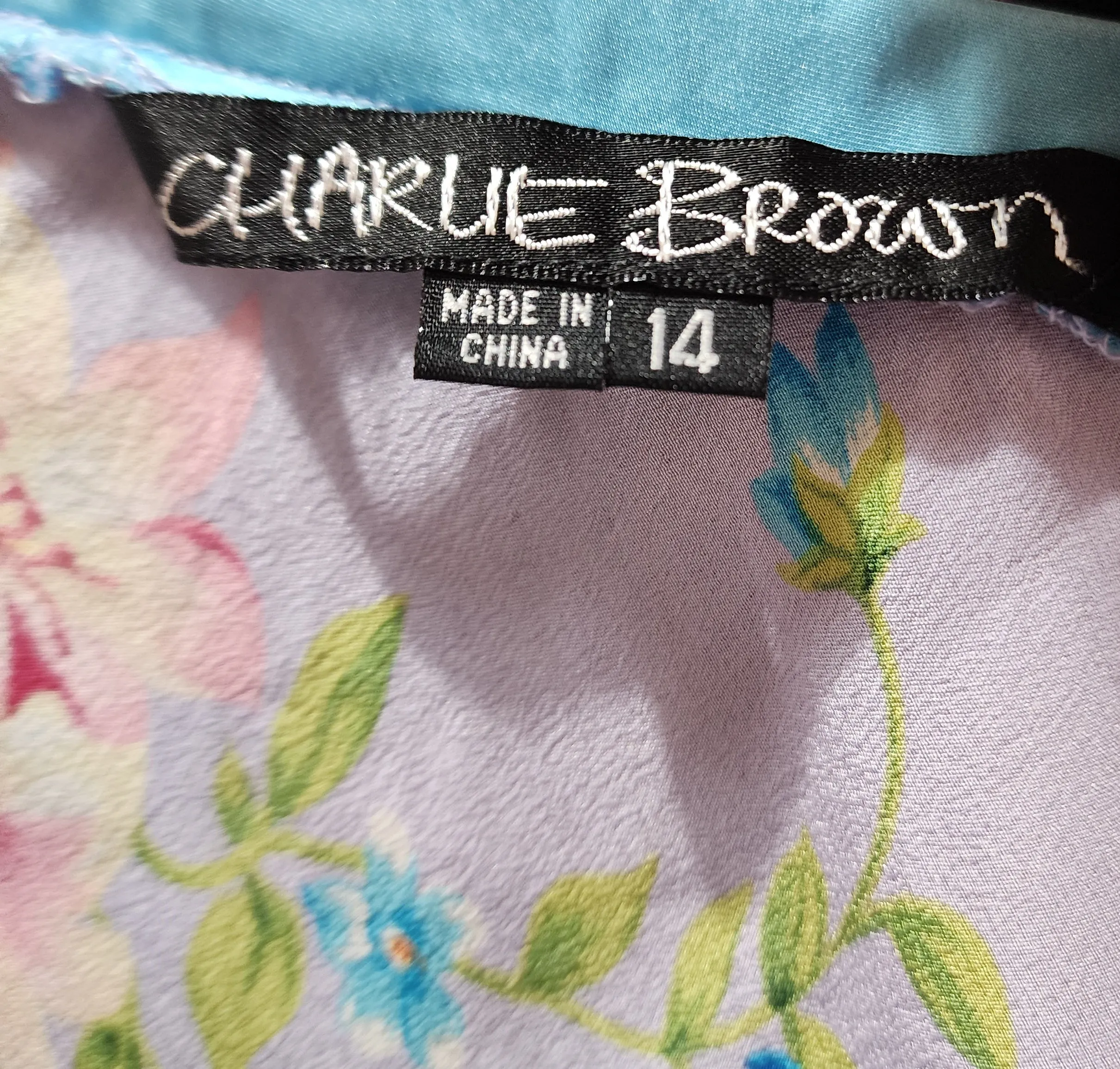 Charlie Brown vintage purple silk skirt size 14 (best fits 12-14)