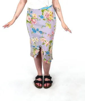 Charlie Brown vintage purple silk skirt size 14 (best fits 12-14)