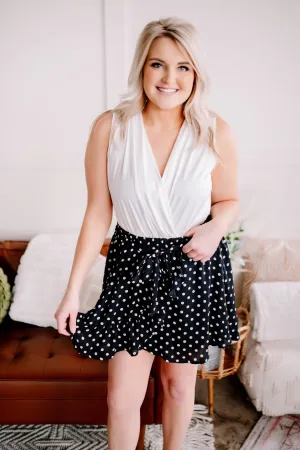 Chasing Skirts In Black Polkadots