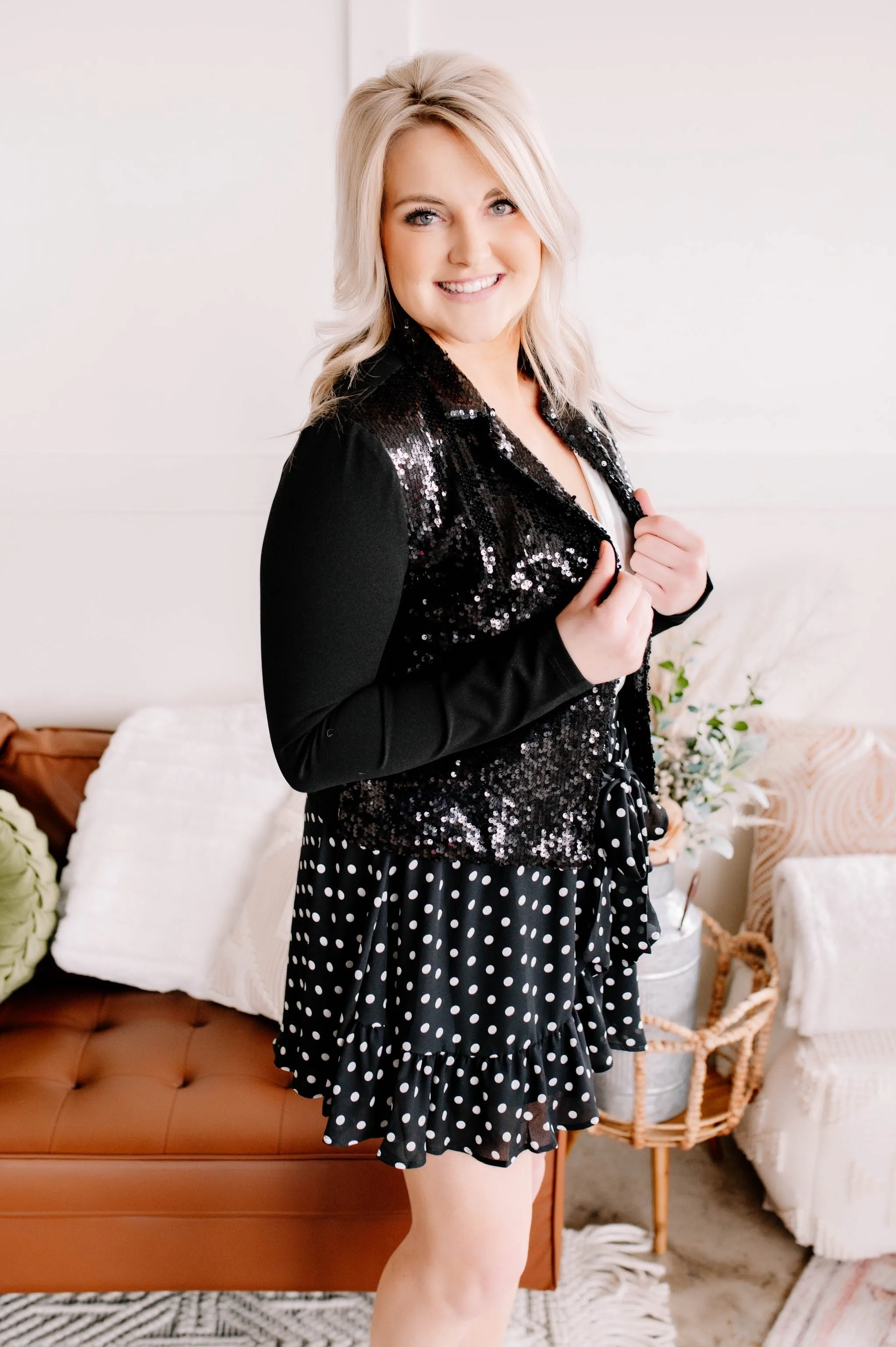 Chasing Skirts In Black Polkadots