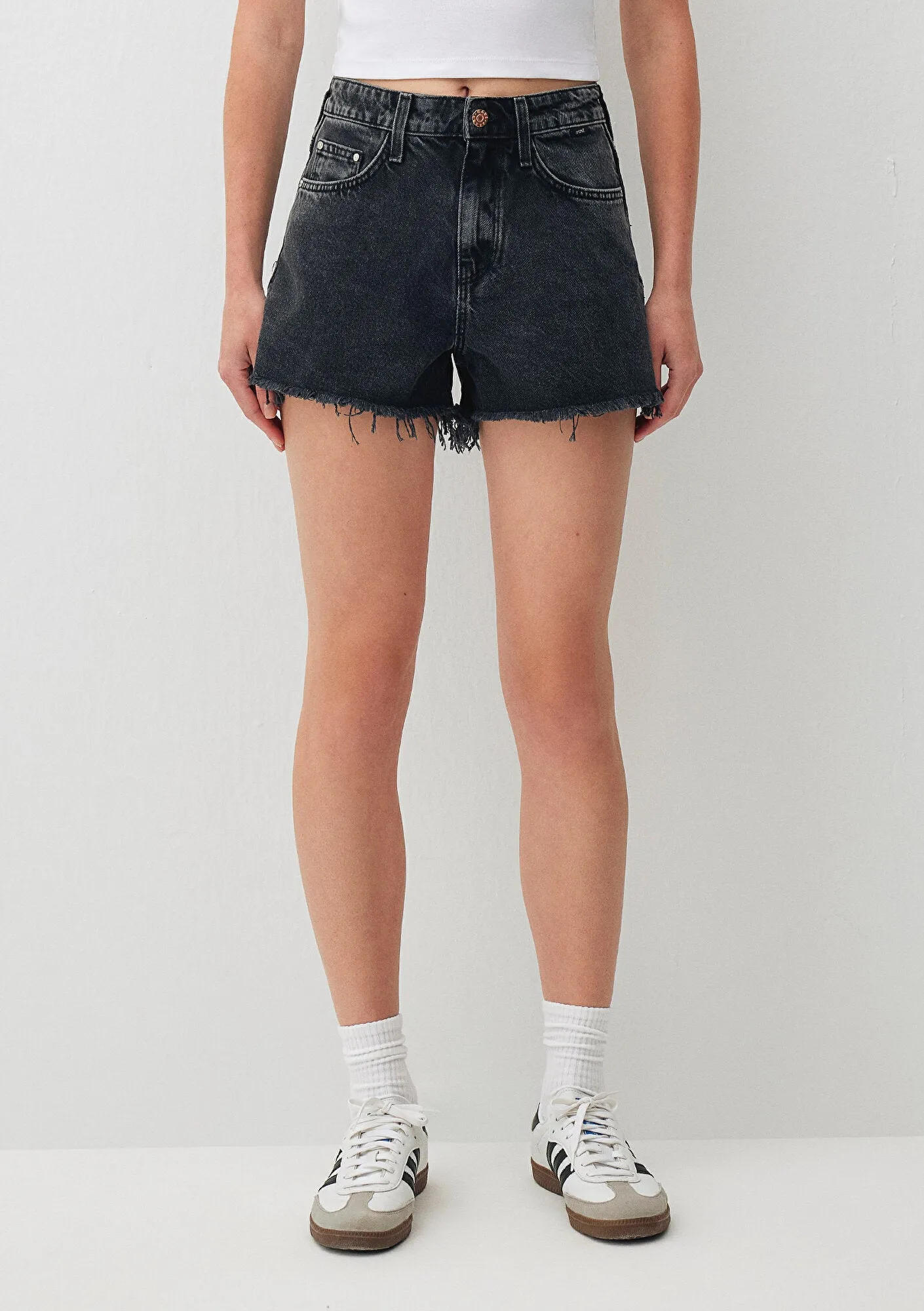 Cherry Smoke 90s Jean Shorts