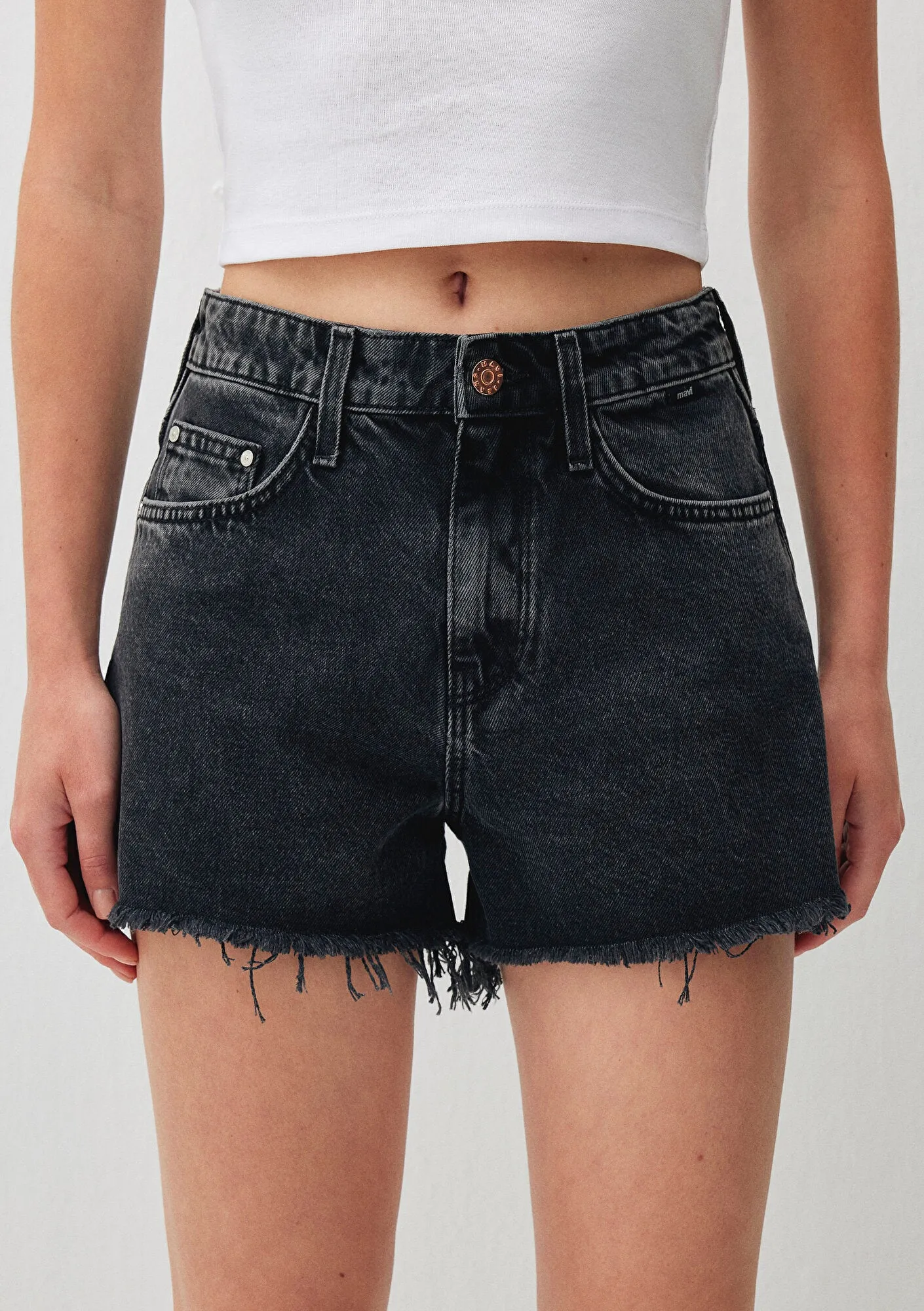 Cherry Smoke 90s Jean Shorts