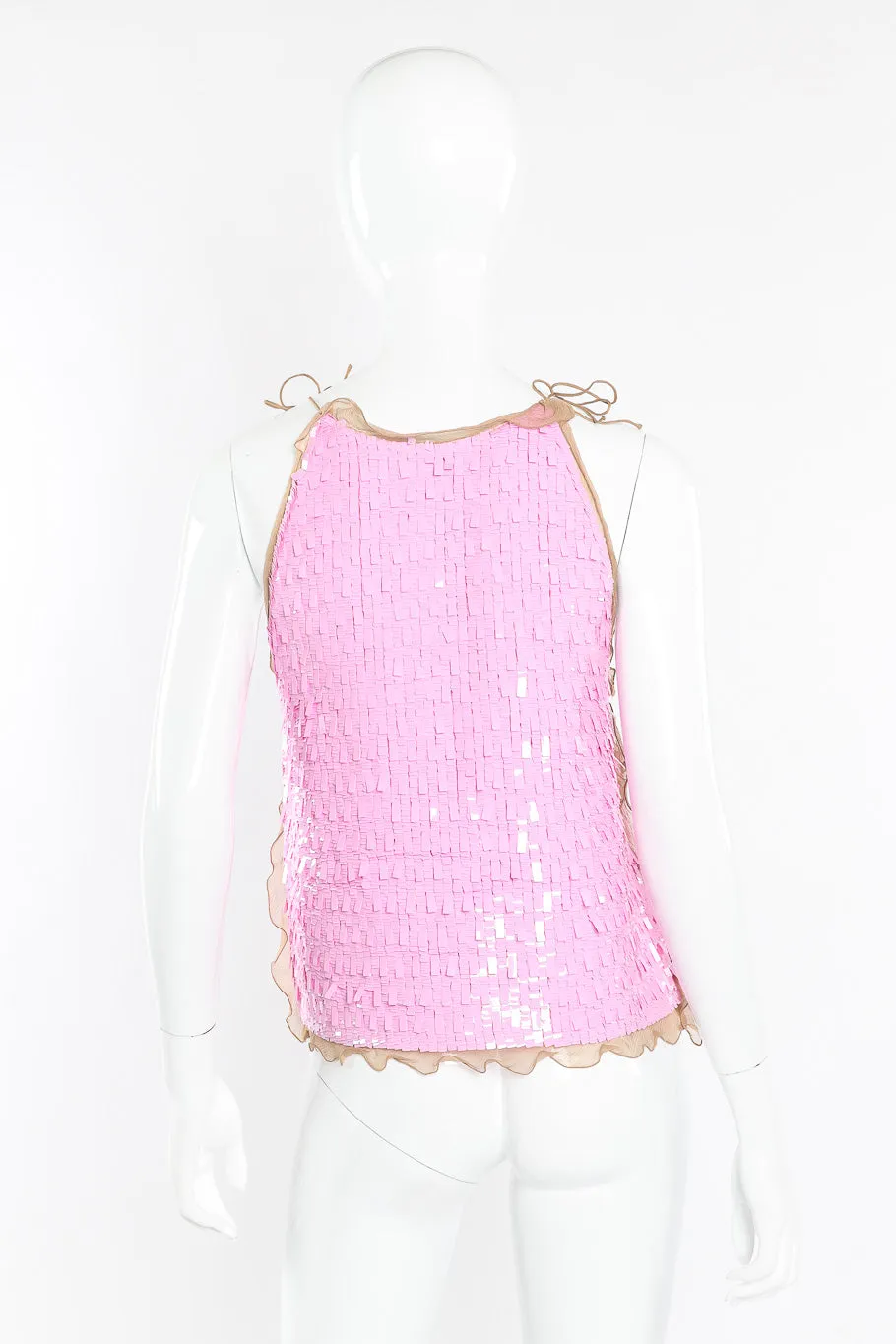 Chiffon Paillette Sequin Tank