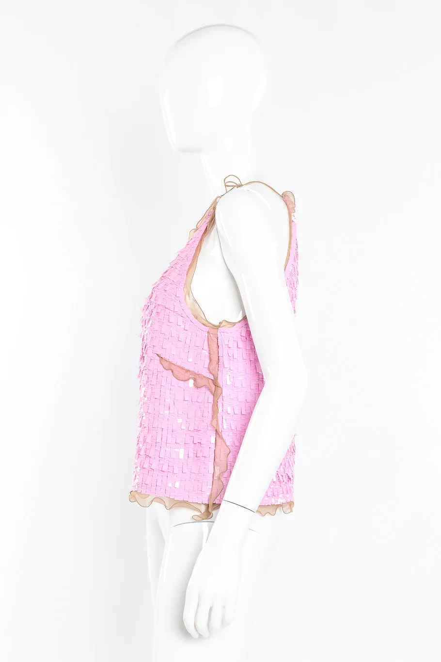 Chiffon Paillette Sequin Tank