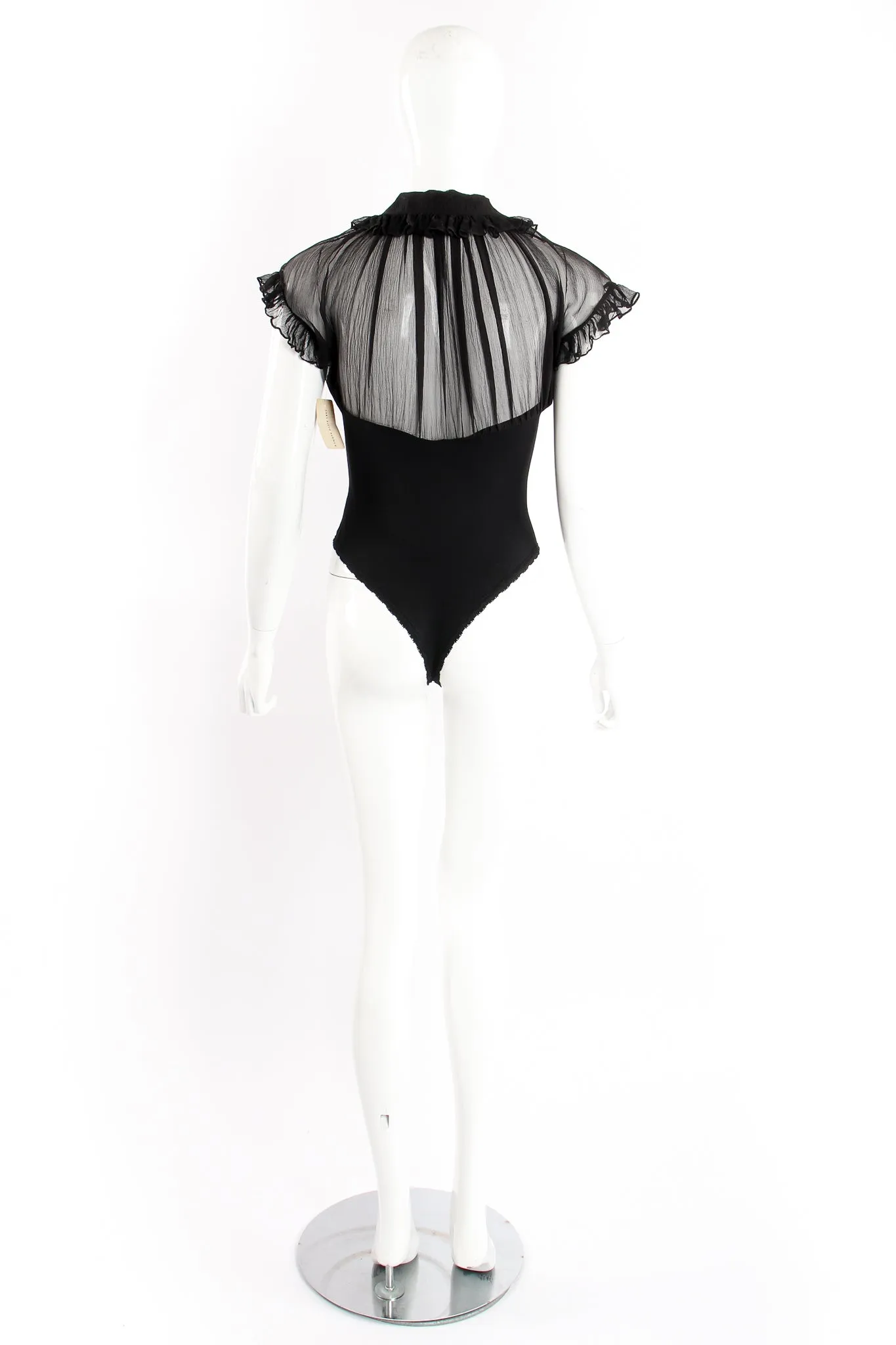 Chiffon Ruffle Illusion Bodysuit