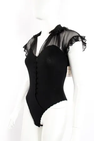 Chiffon Ruffle Illusion Bodysuit