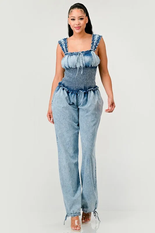 City Charm - Denim Jumpsuit