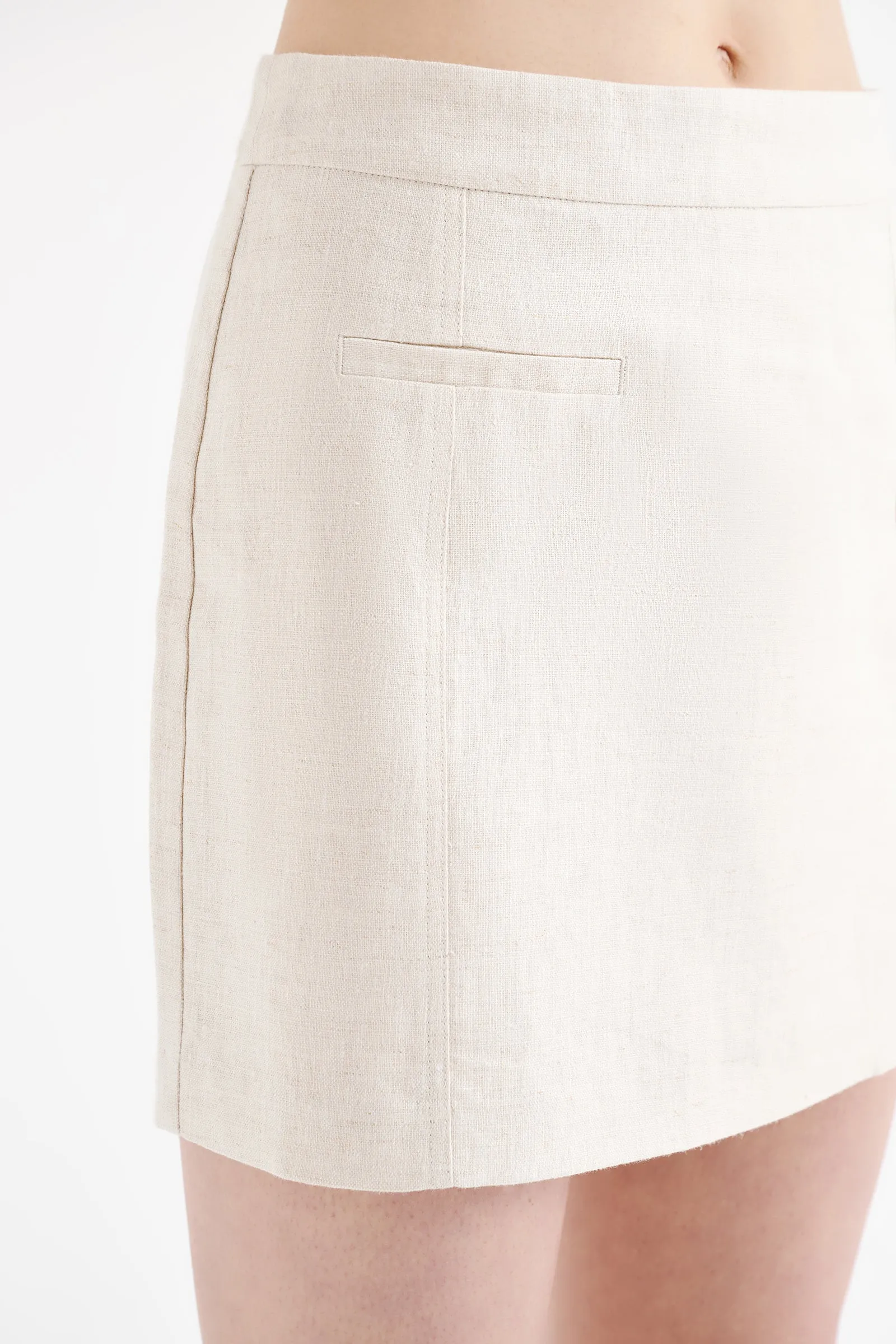 CLIO LINEN MINI SKIRT