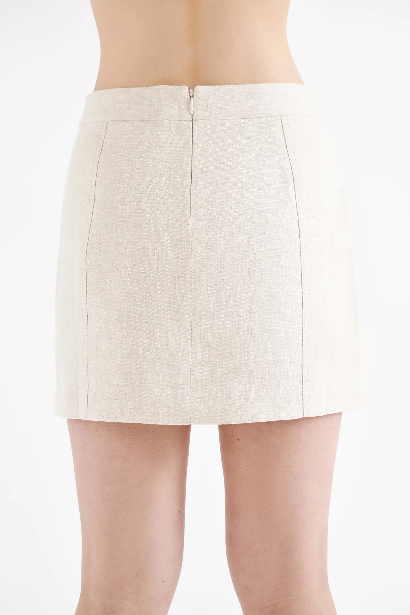 CLIO LINEN MINI SKIRT