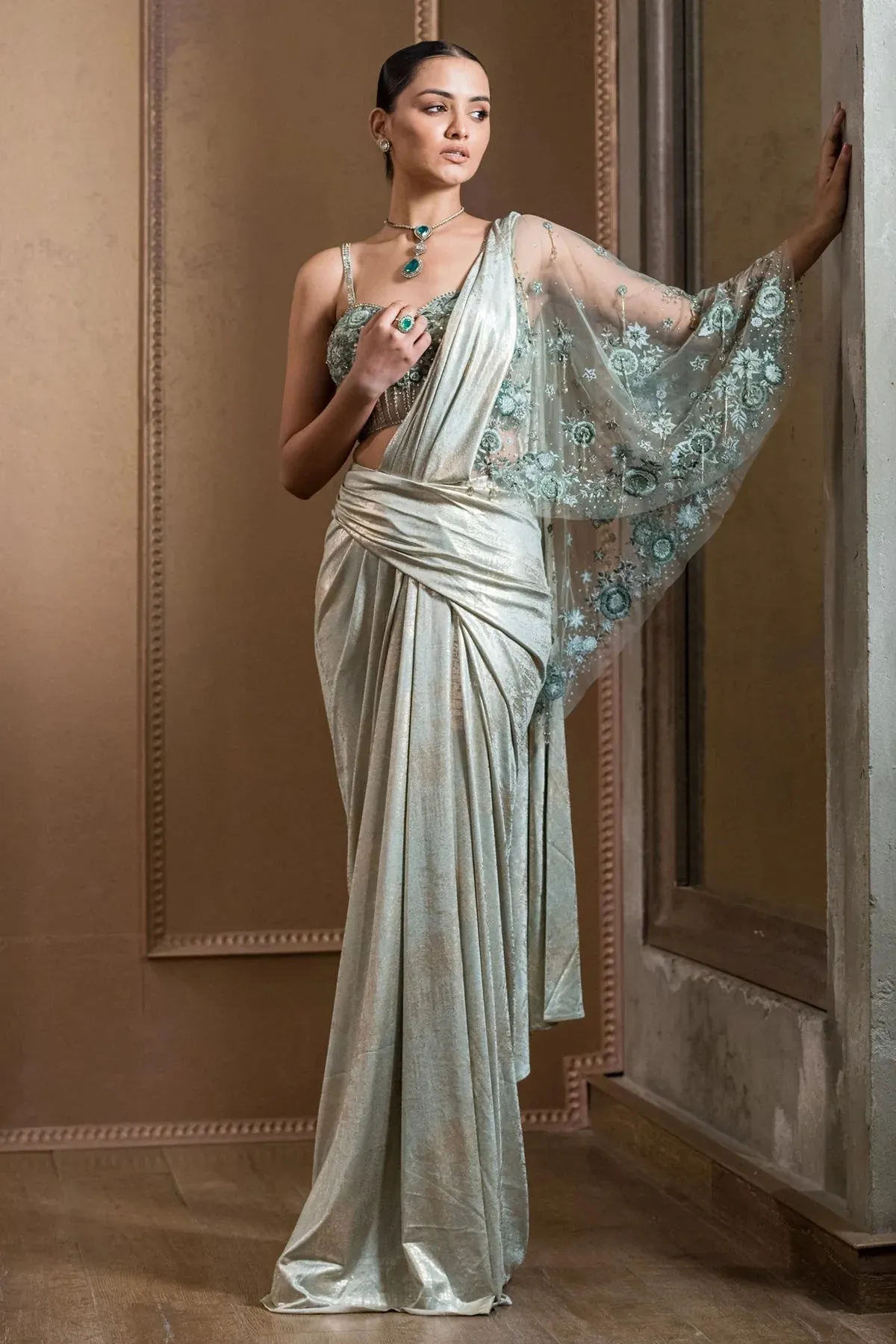 CONCEPT SAREE AND BODYSUIT