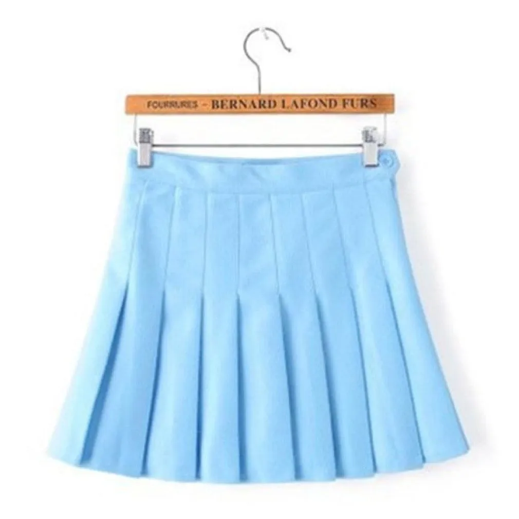 ContiNent 33 Women High Waist Pleated Skirt Summer Casual Kawaii A-line Plaid black tennis Japanese School Uniform Mini Skirts for Girls