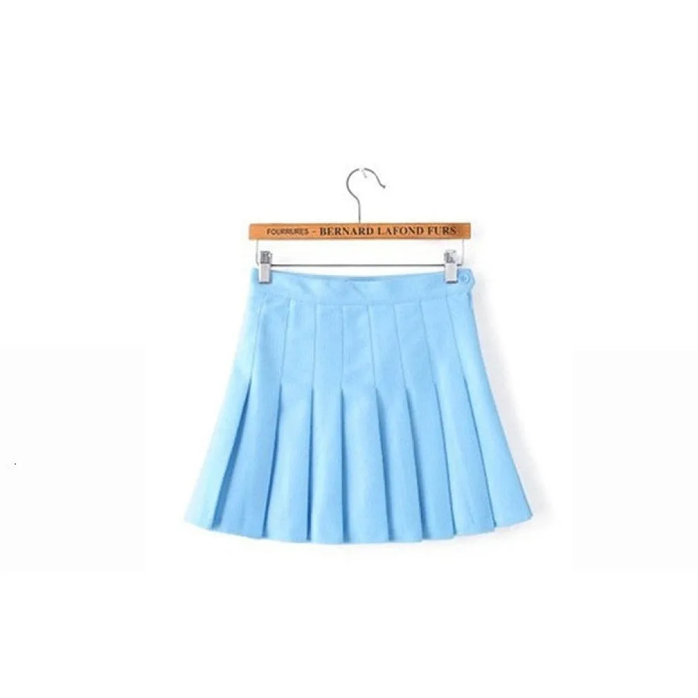 ContiNent 33 Women High Waist Pleated Skirt Summer Casual Kawaii A-line Plaid black tennis Japanese School Uniform Mini Skirts for Girls