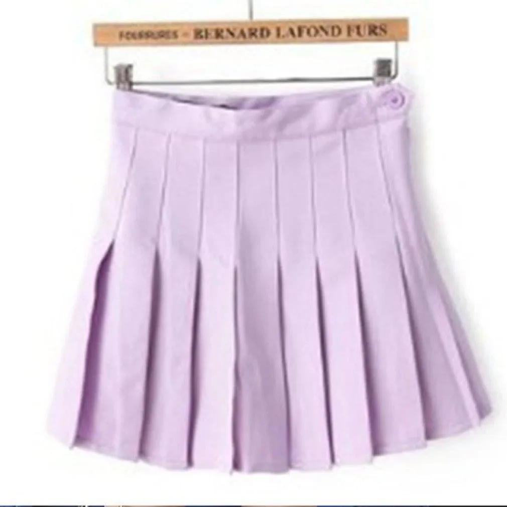 ContiNent 33 Women High Waist Pleated Skirt Summer Casual Kawaii A-line Plaid black tennis Japanese School Uniform Mini Skirts for Girls