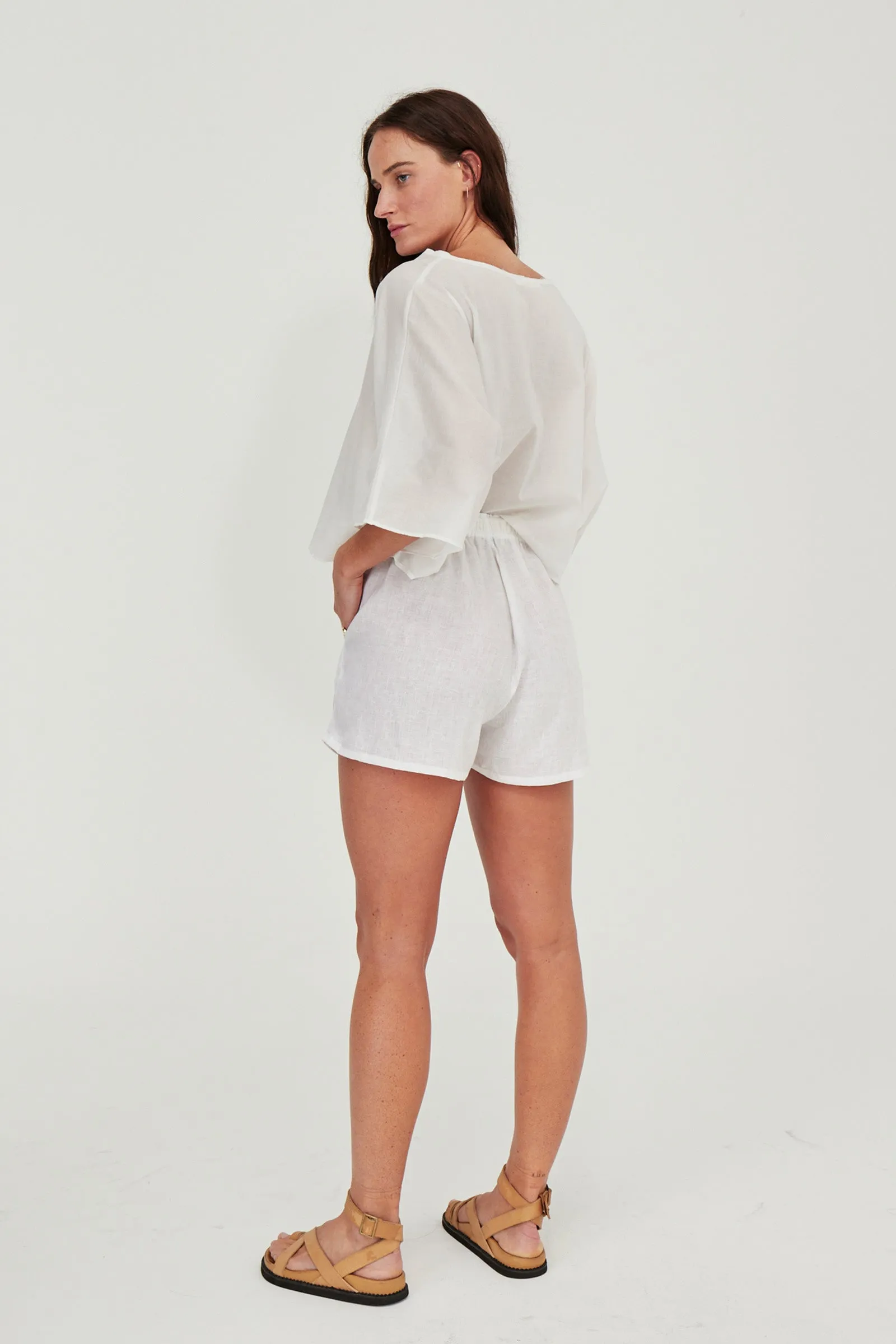 Cooper Linen Short White