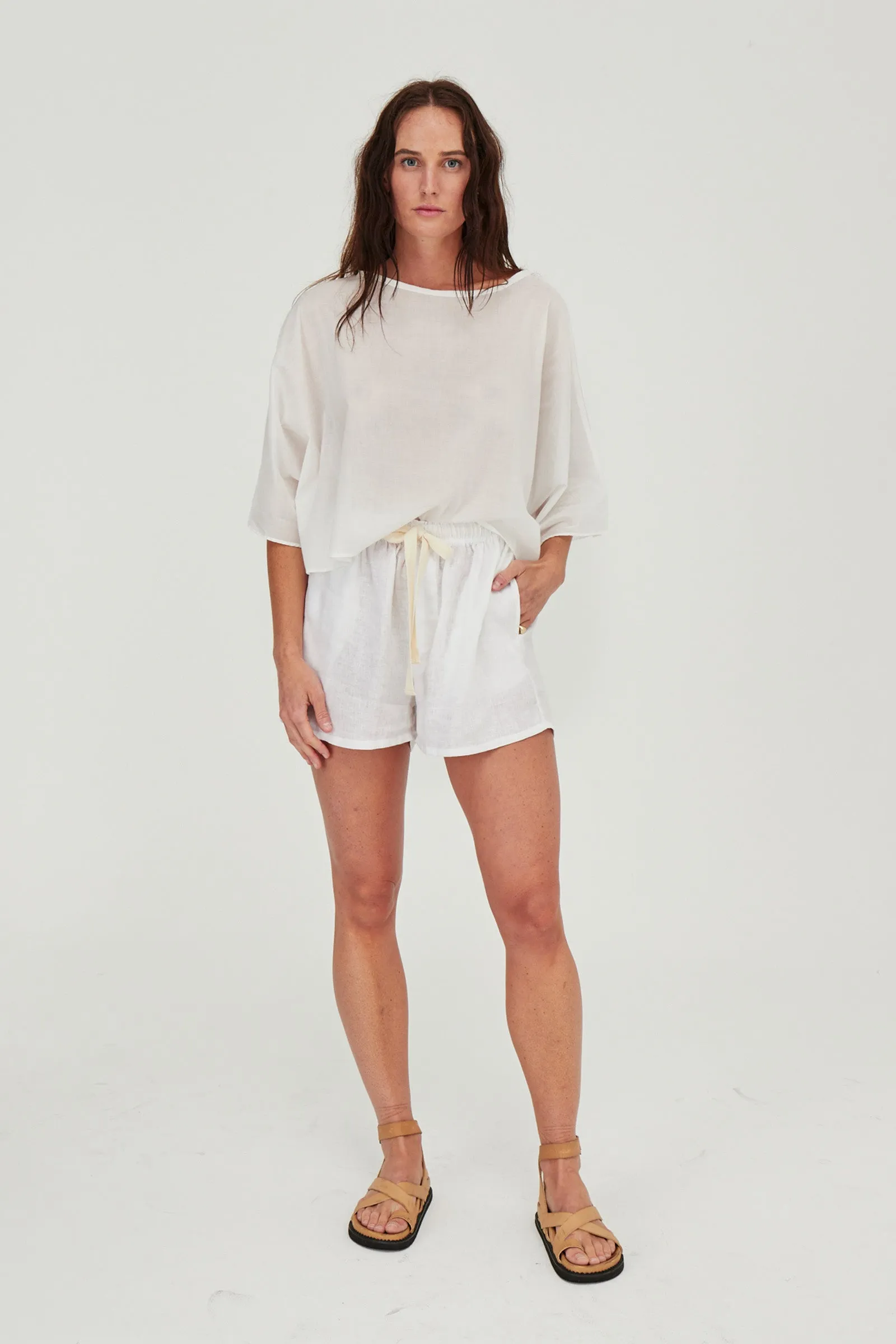 Cooper Linen Short White