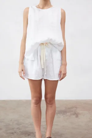 Cooper Linen Short White