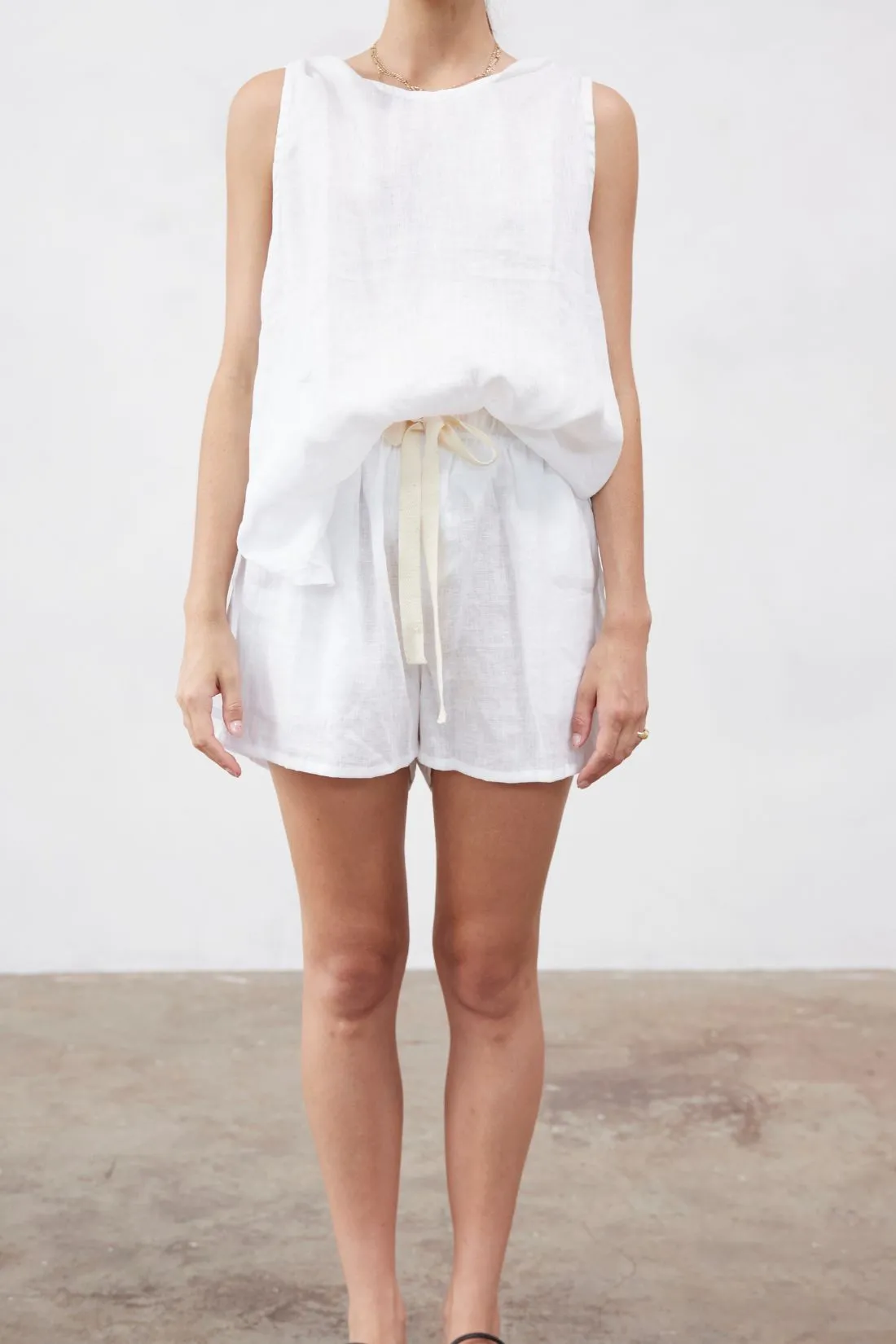 Cooper Linen Short White