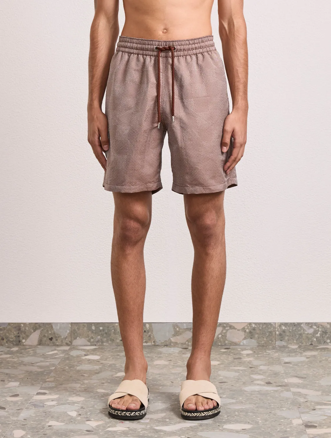 COPA CHECK SANTOS SWIM SHORTS