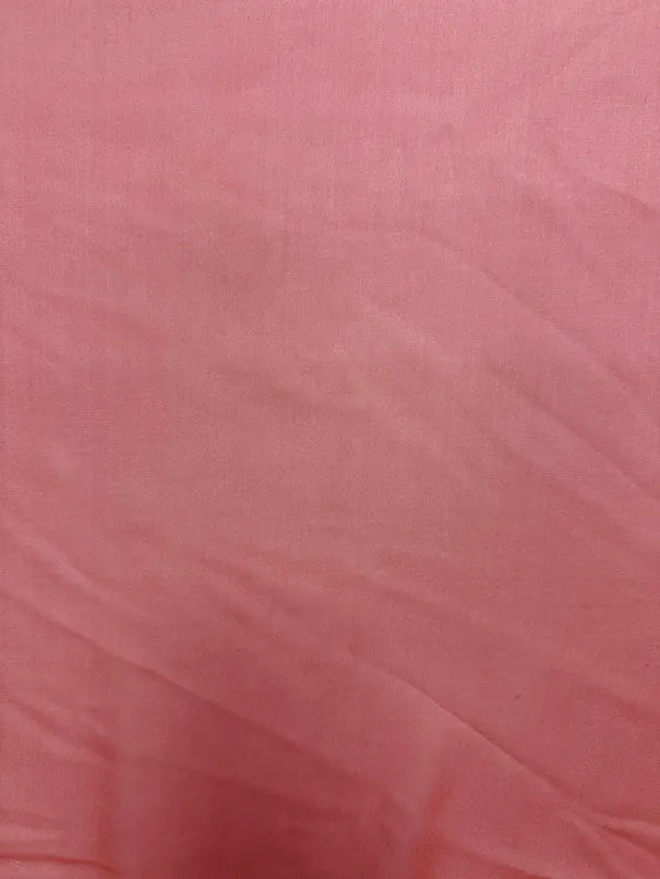 Coral Silk Chiffon Fabric