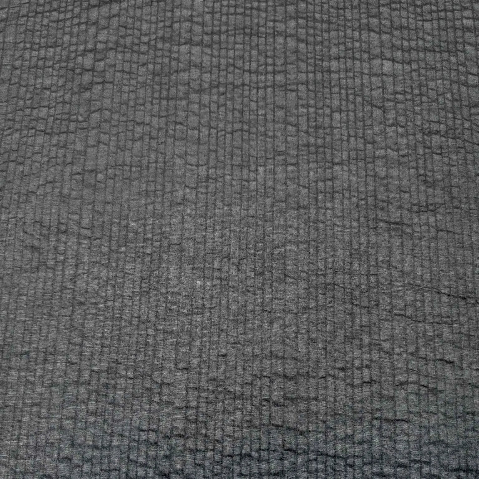 Cotton Voile, Seersucker Self Stripe, Navy
