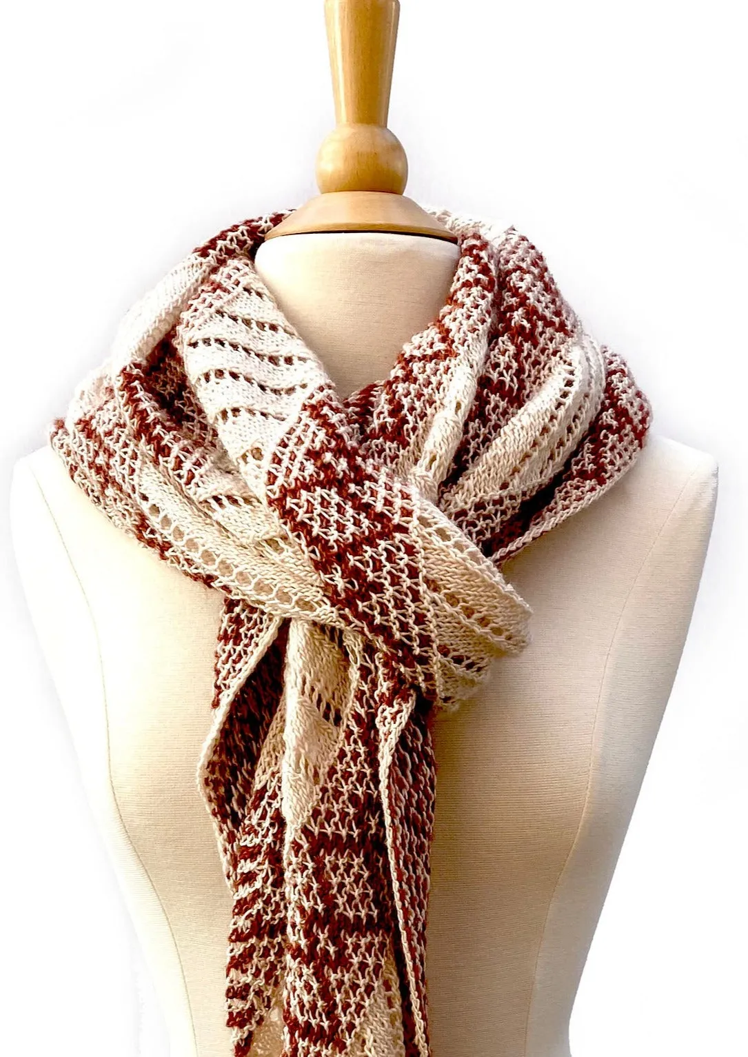 Crazy Diamond Wrap, Ambah O'Brien Print Knitting Pattern
