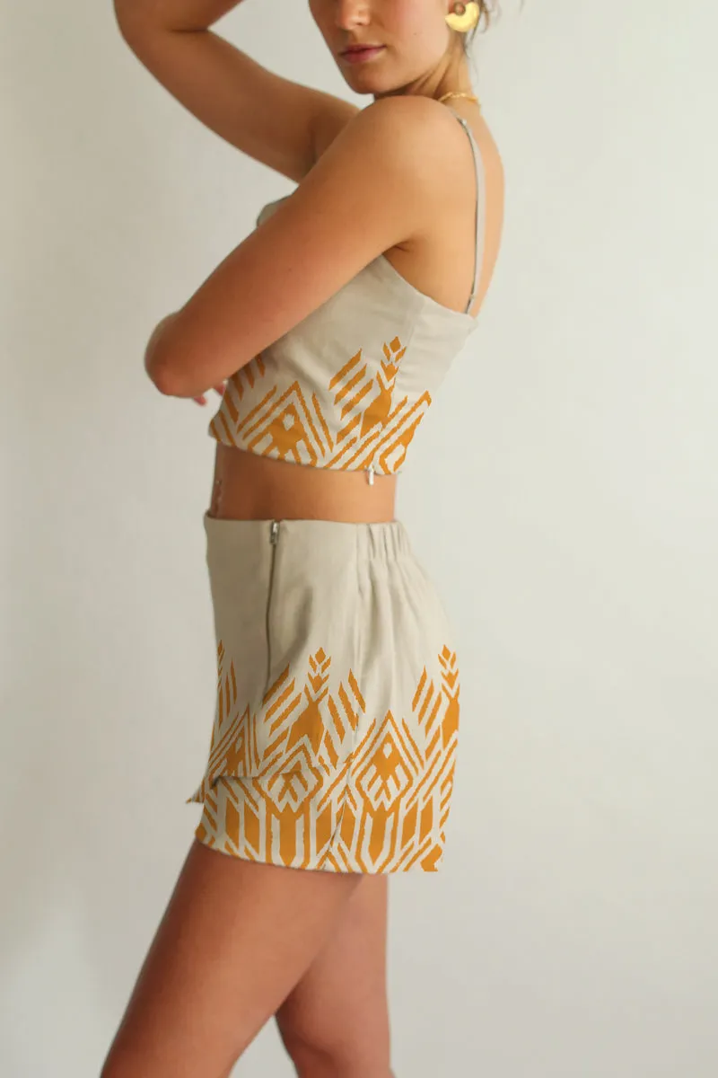 Crop Top and Shorts Set