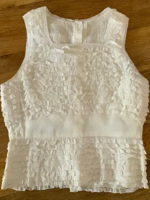 Cropped Ruffled Dress to Top - 40s - 40A