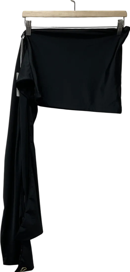 cultira Black Draped Swim Skirt UK S