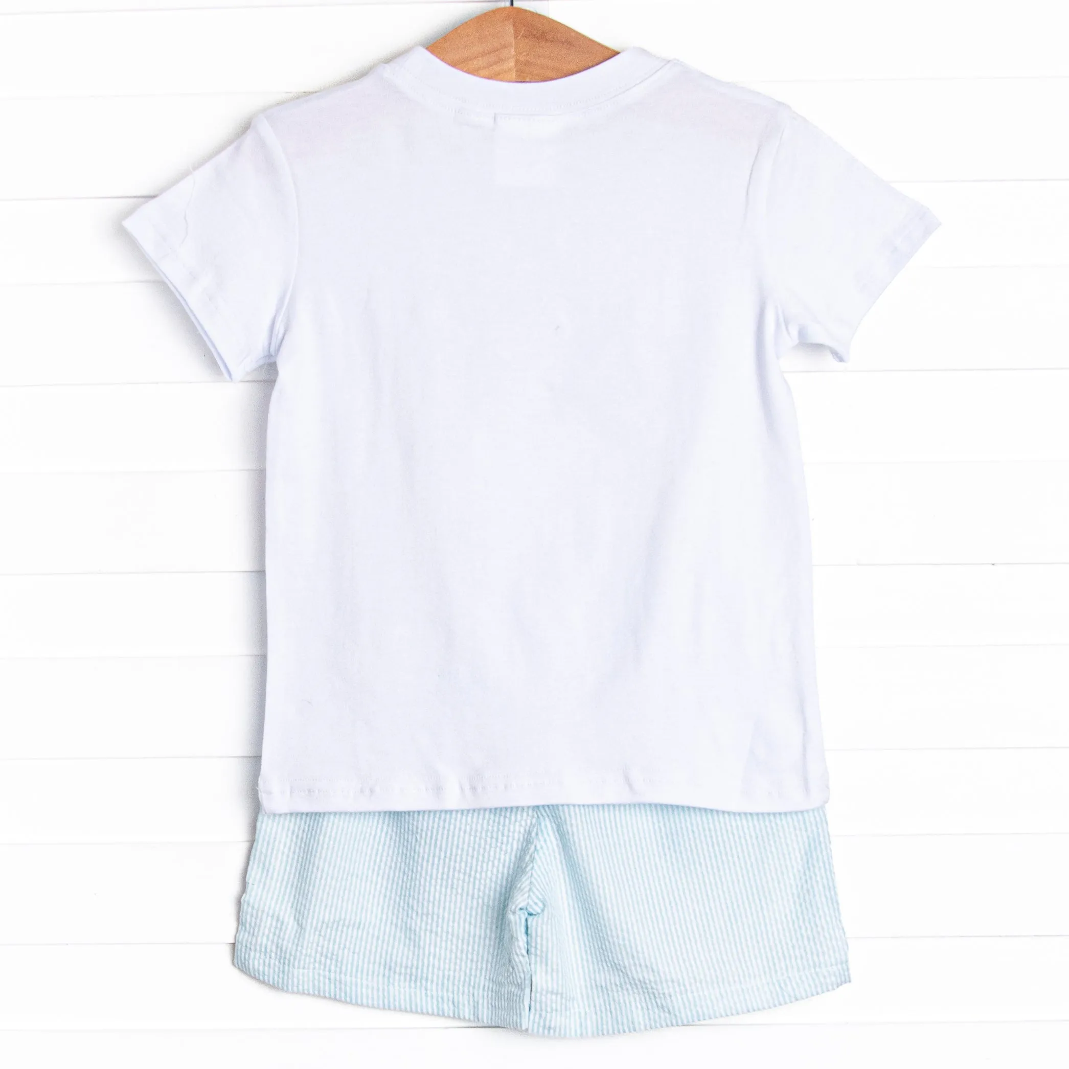 Current Cruise Applique Short Set, Green