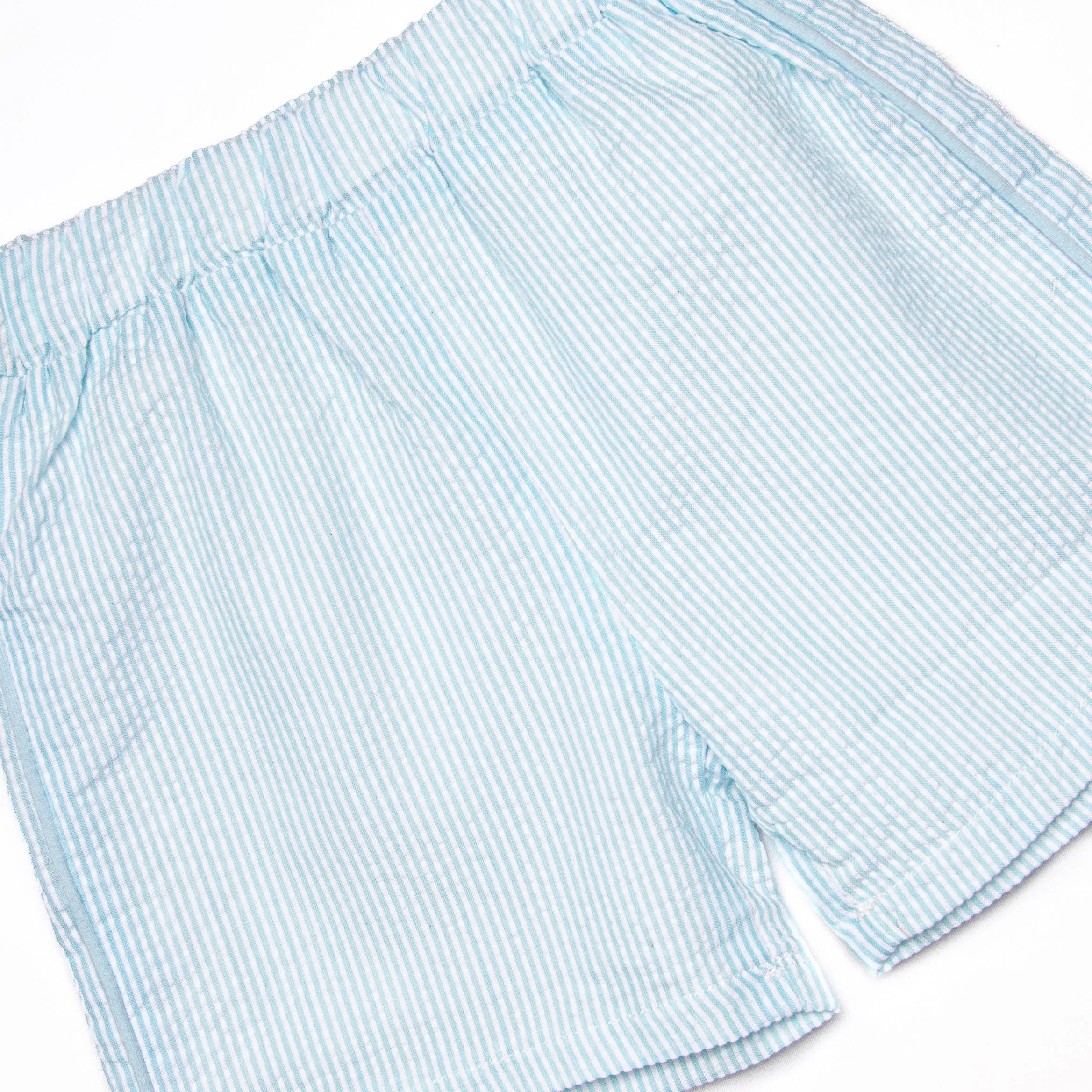 Current Cruise Applique Short Set, Green