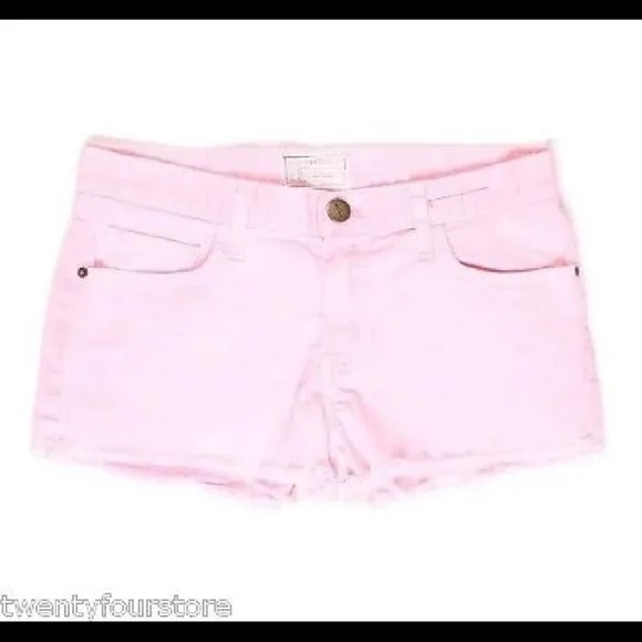 Current Elliot bright pink shorts