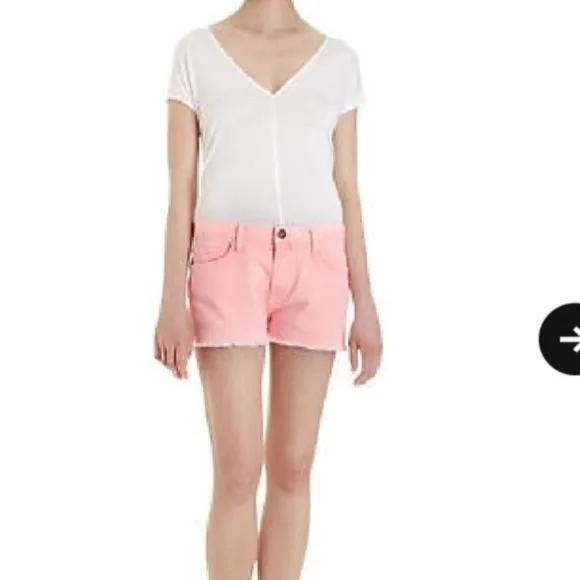 Current Elliot bright pink shorts
