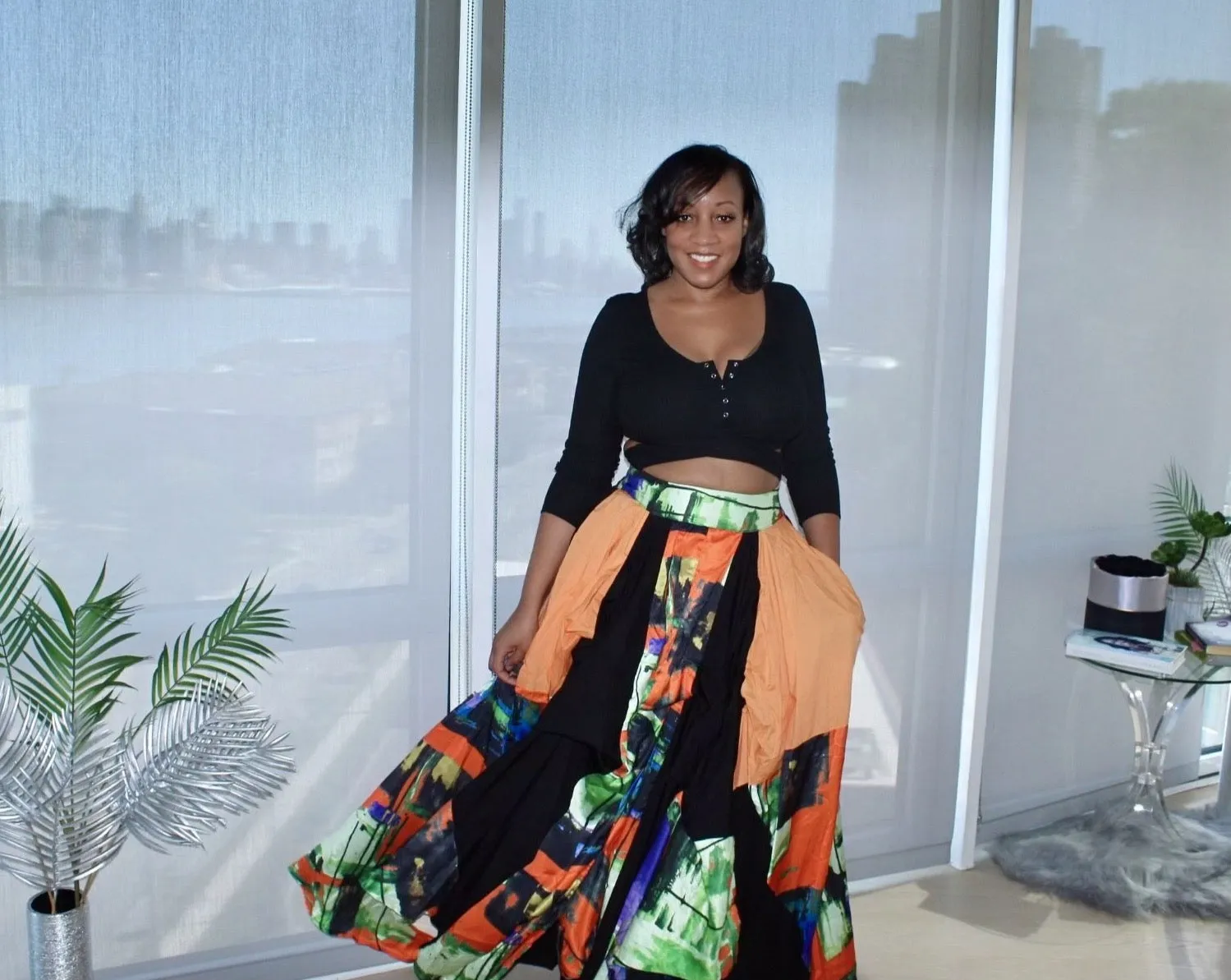 Damsel Neon Maxi Skirt