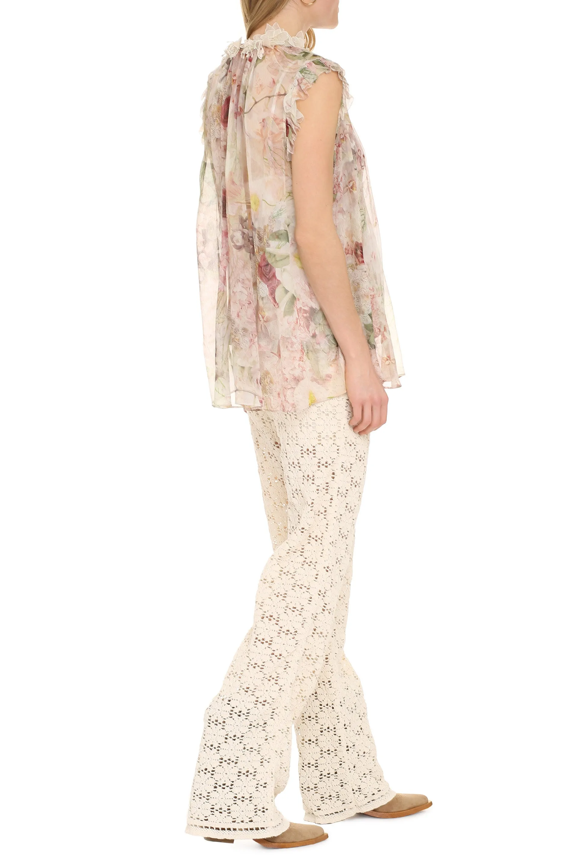 Dancer printed georgette blouse