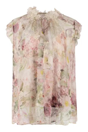 Dancer printed georgette blouse