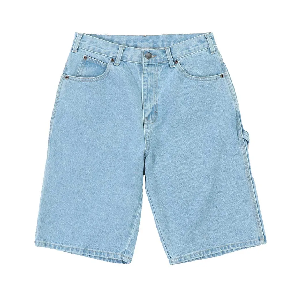 DICKIES SDX200 11" RELAXED FIT CARPENTER DENIM SHORT - LIGHT INDIGO