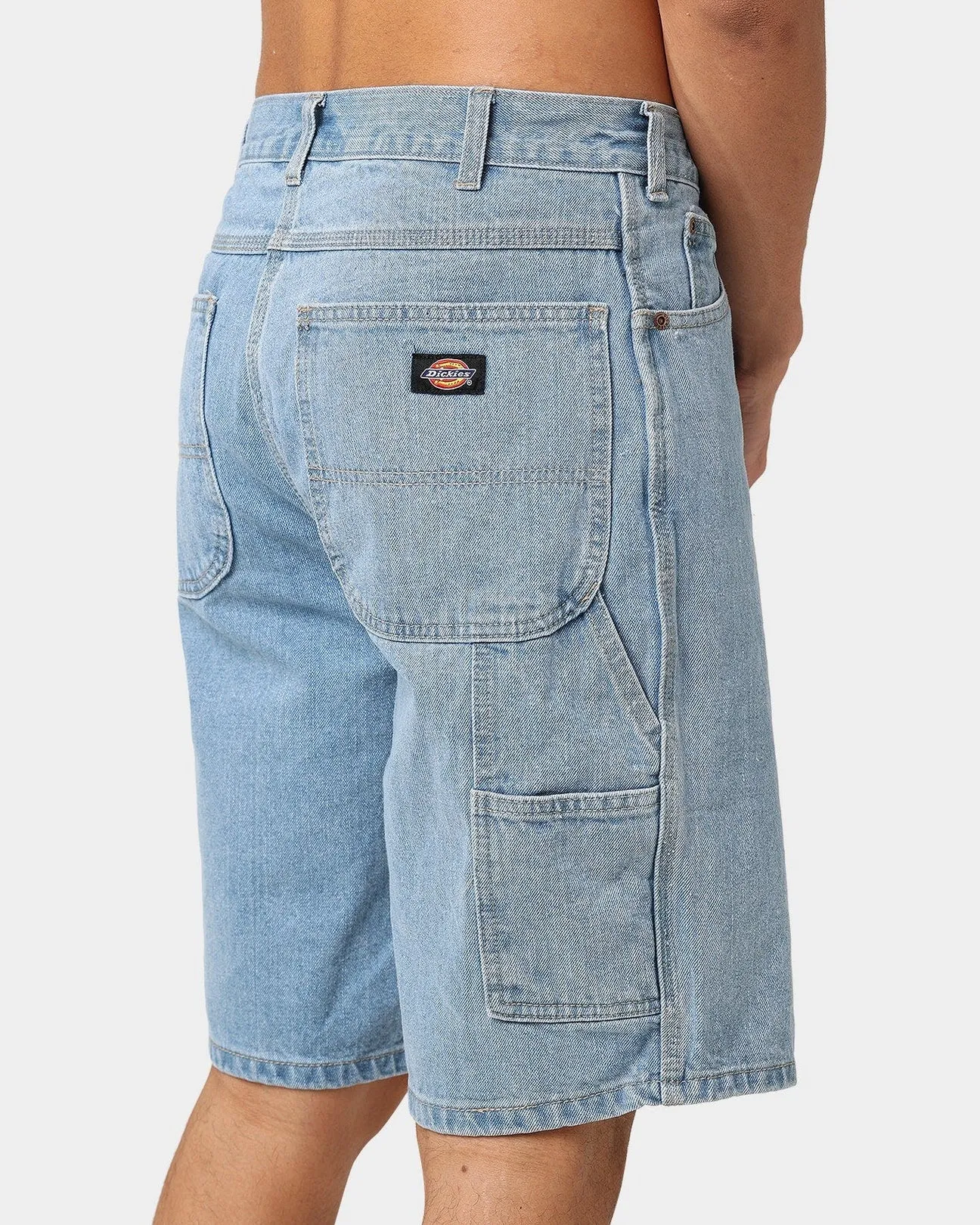 DICKIES SDX200 11" RELAXED FIT CARPENTER DENIM SHORT - LIGHT INDIGO